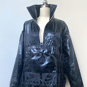 Nike Black Graphic Half-zip Front Pouch Pullover Jacket Top